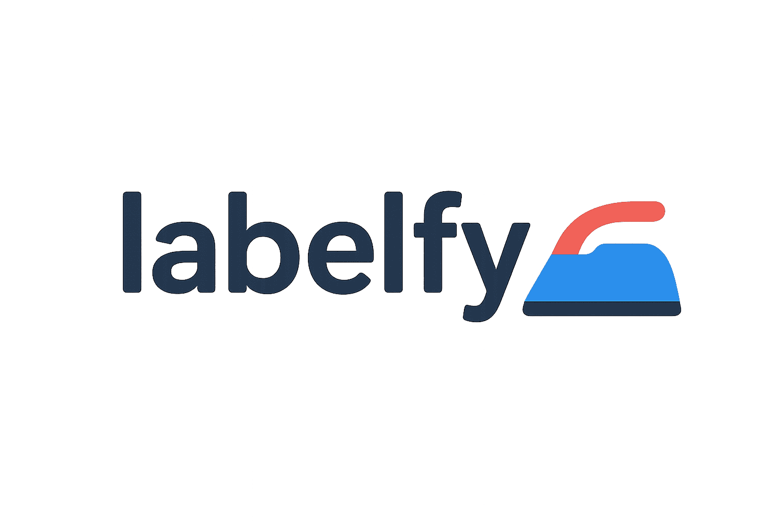 Labelfy logo with cleaning spray icon, representing barcode label management and product tagging solutions.