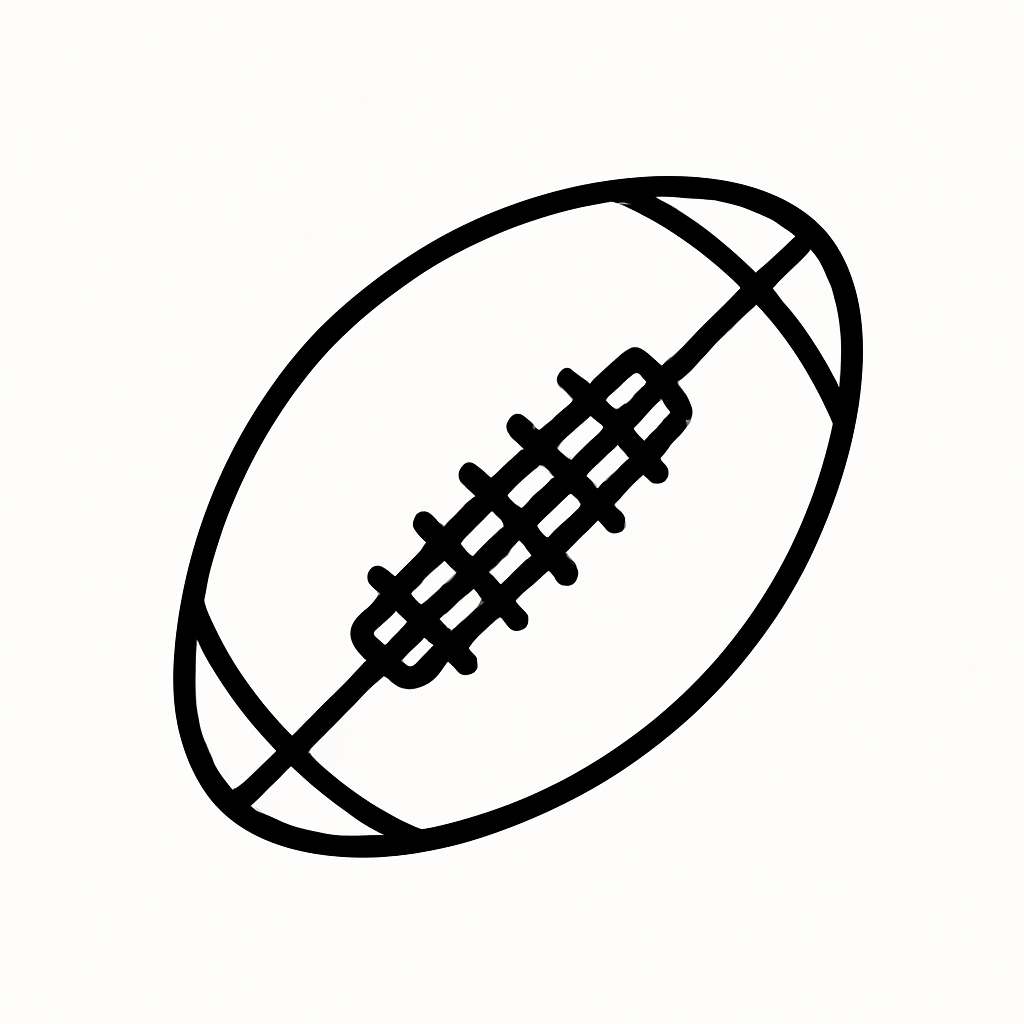 Rugby ball logo image